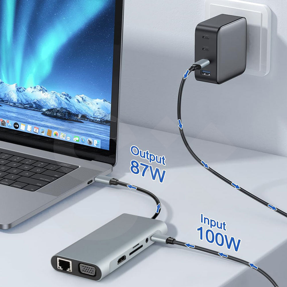 USB Type-C DockingStation Laptop-Adapter