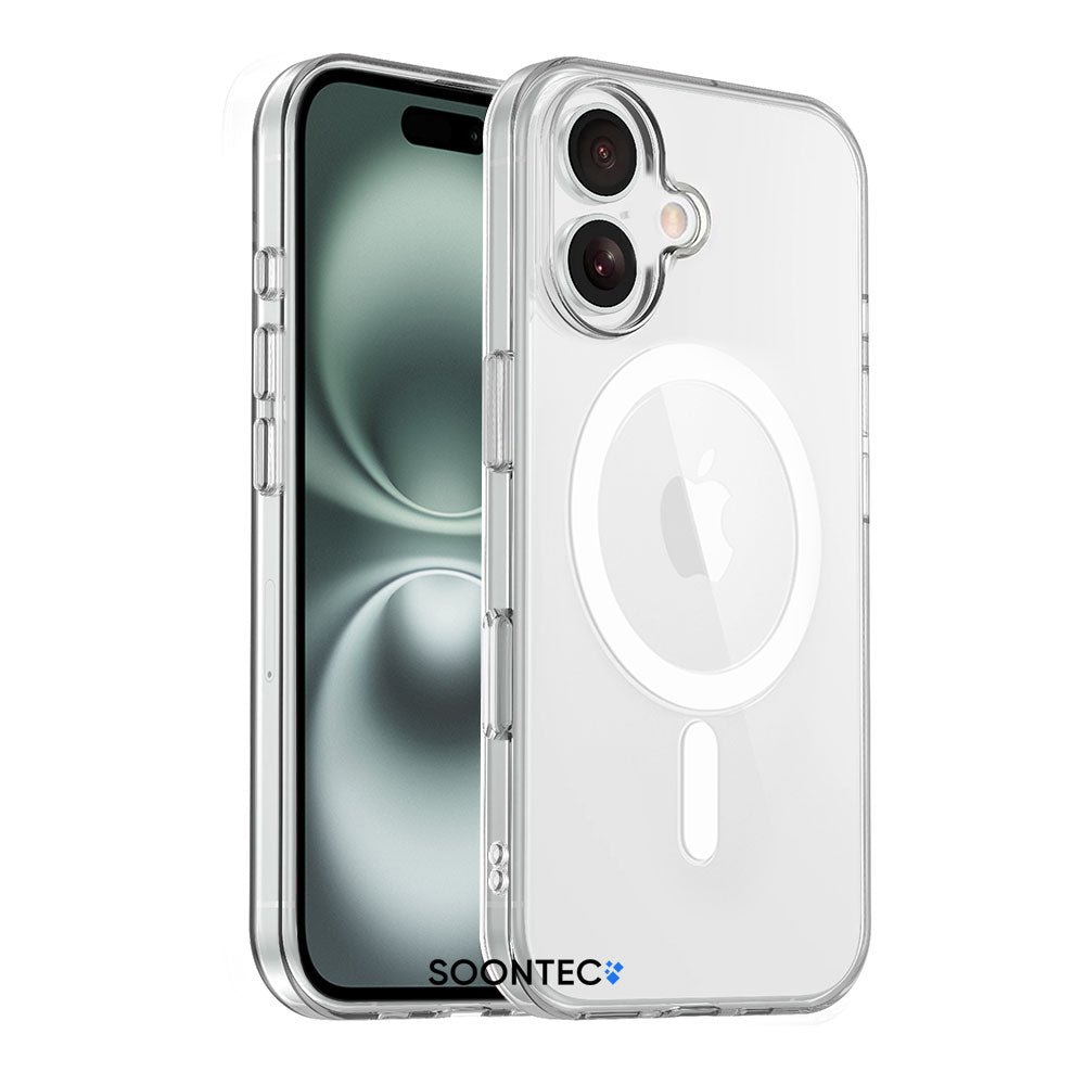 Handyhülle für iPhone 16 / -Plus / -Pro / -Pro Max MagSafe Clear Case transparent Acryl