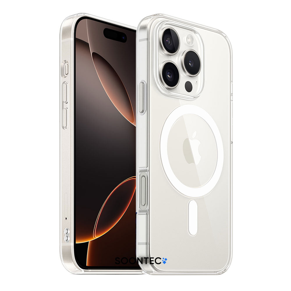 Handyhülle für iPhone 16 / -Plus / -Pro / -Pro Max MagSafe Clear Case transparent Acryl