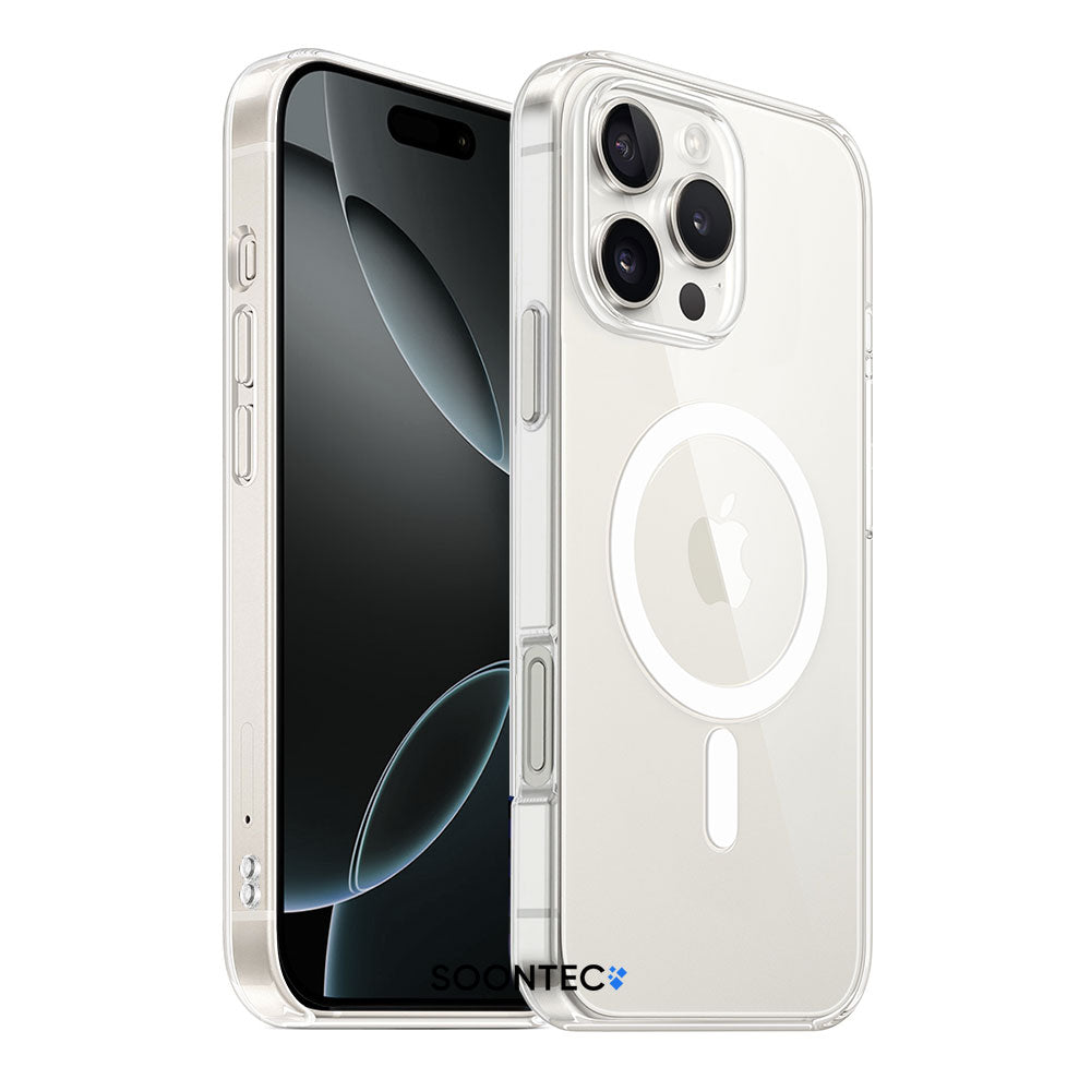 Handyhülle für iPhone 16 / -Plus / -Pro / -Pro Max MagSafe Clear Case transparent Acryl