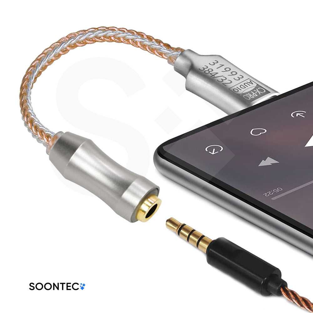 Soundkarte Conexant cx31993 DAC Chip USB-C zu 3,5mm Audio Interface
