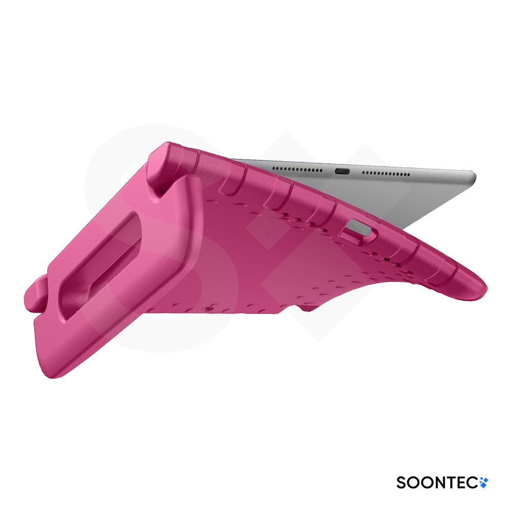 SOONTEC iPad Hülle für Kinder – Stoßfeste EVA Schutzhülle mit Griff & Ständer in Blau/Pink – passend für iPad 10.2, 10.9, Pro 11/13, Air 13, Mini 6/7