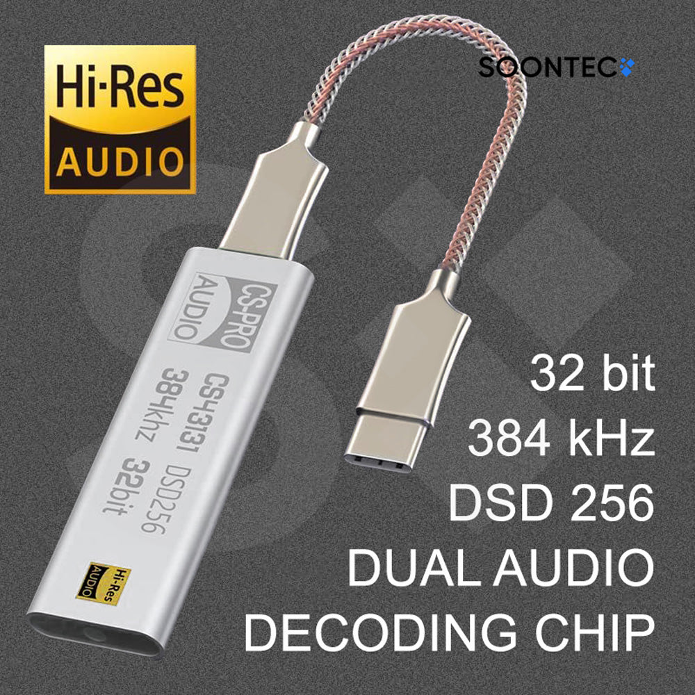 Soundkarte Hi-Res DAC Kopfhörer DSD256 externer Verstärker CS43131