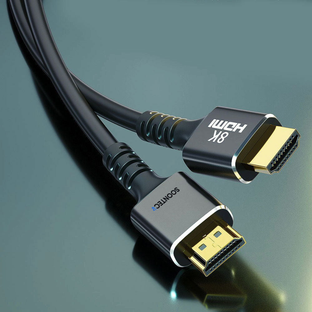 SOONTEC HDMI KABEL 8K, 120Hz, 1 Meter, UHD Ultra High Speed kompatibel mit Computer/Blu-ray/Playstation und co. TV und Video Geräten