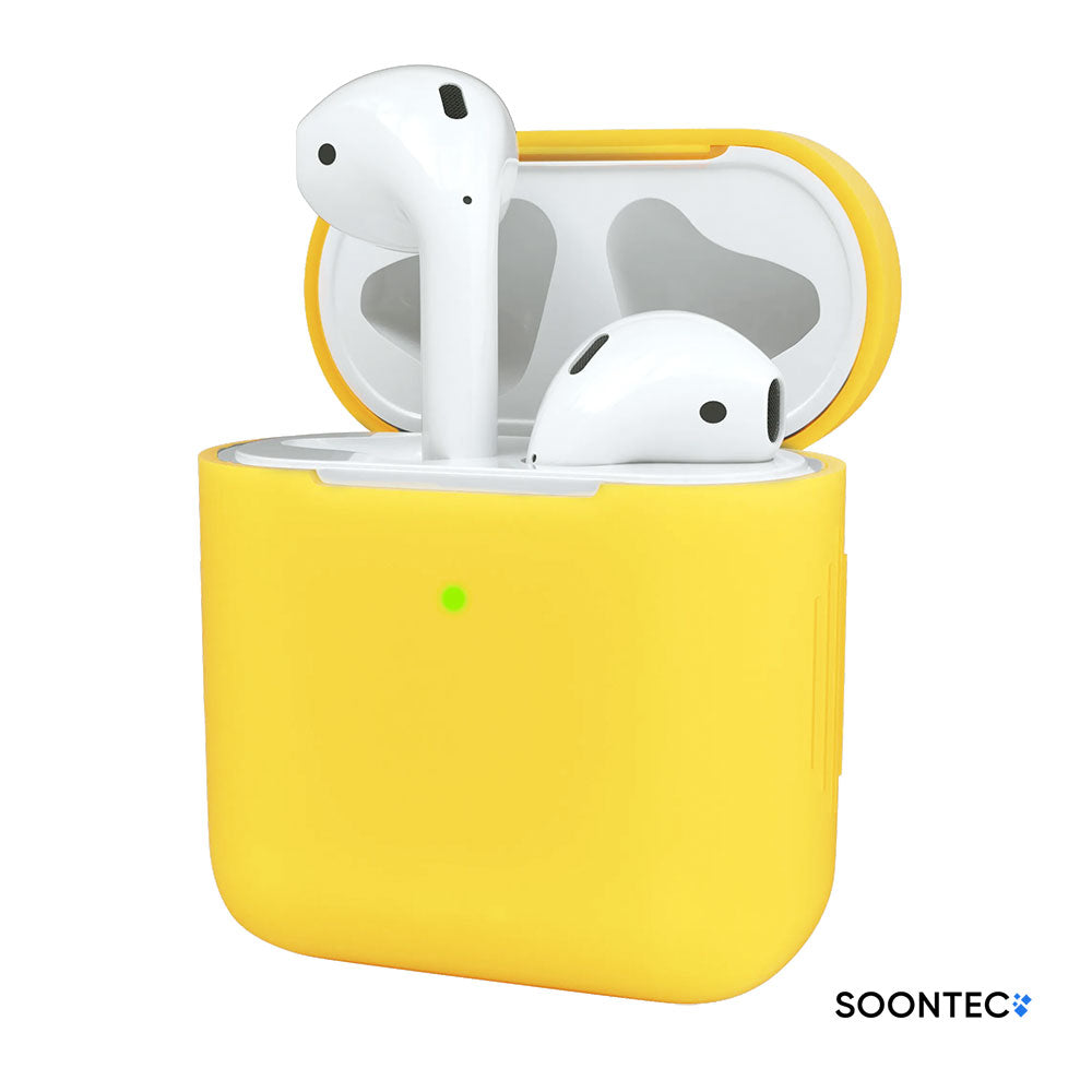 AirPods Hülle Blau SOONTEC Case Silikon Schutzhülle für Apple AirPods 1. Generation 2. Generation