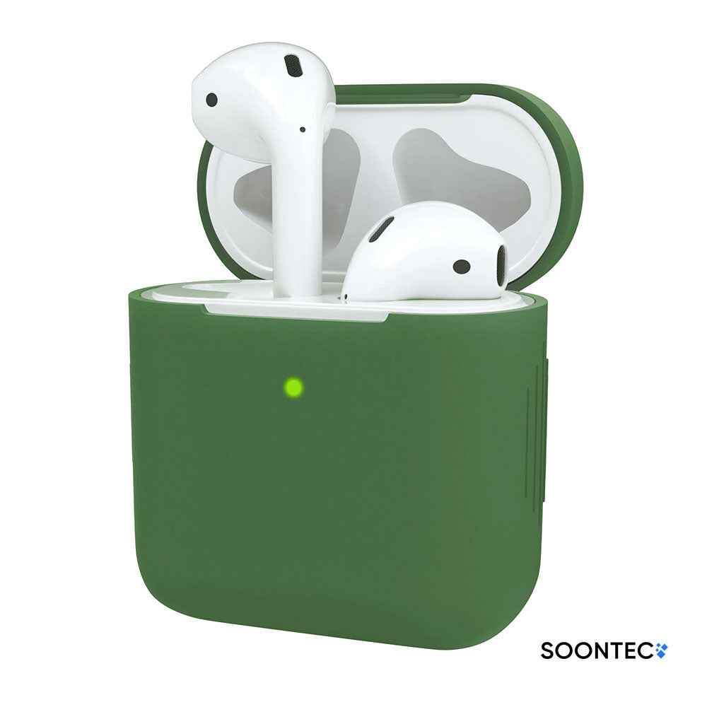 AirPods Hülle Blau SOONTEC Case Silikon Schutzhülle für Apple AirPods 1. Generation 2. Generation