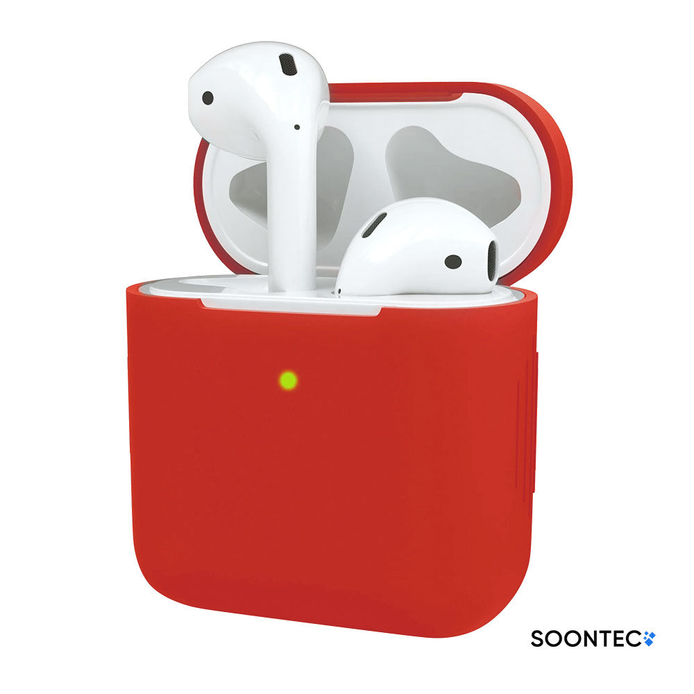 AirPods Hülle Blau SOONTEC Case Silikon Schutzhülle für Apple AirPods 1. Generation 2. Generation