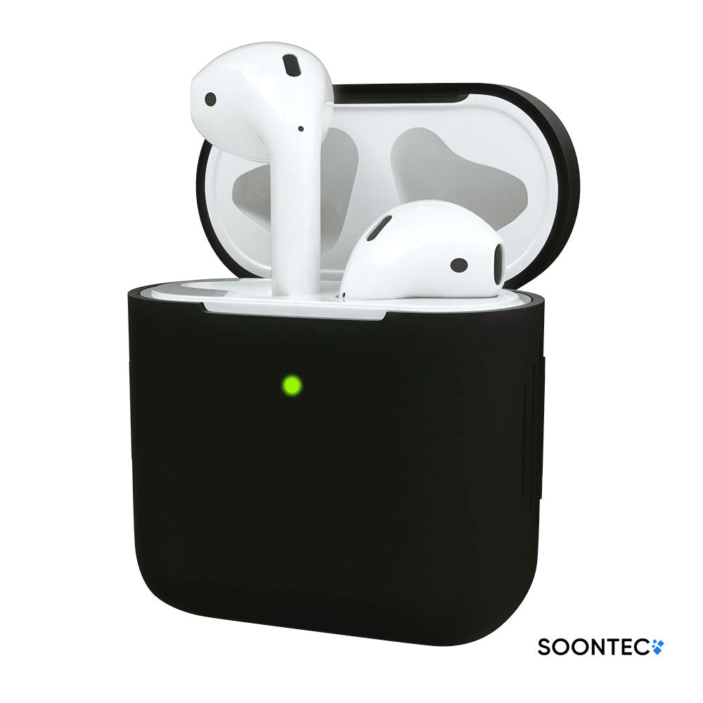 AirPods Hülle Blau SOONTEC Case Silikon Schutzhülle für Apple AirPods 1. Generation 2. Generation