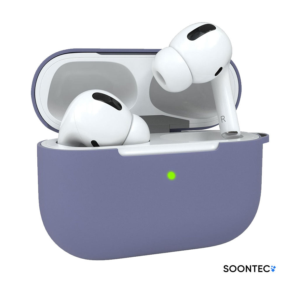 Kopfhörer-Schutzhülle AirPods Pro Hülle SOONTEC Silikon Schutzhülle für Apple AirPods Pro