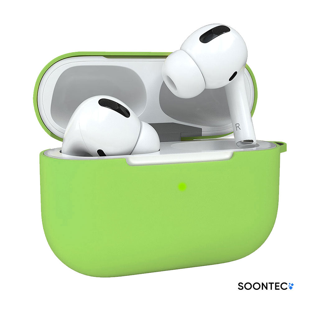 Kopfhörer-Schutzhülle AirPods Pro Hülle SOONTEC Silikon Schutzhülle für Apple AirPods Pro