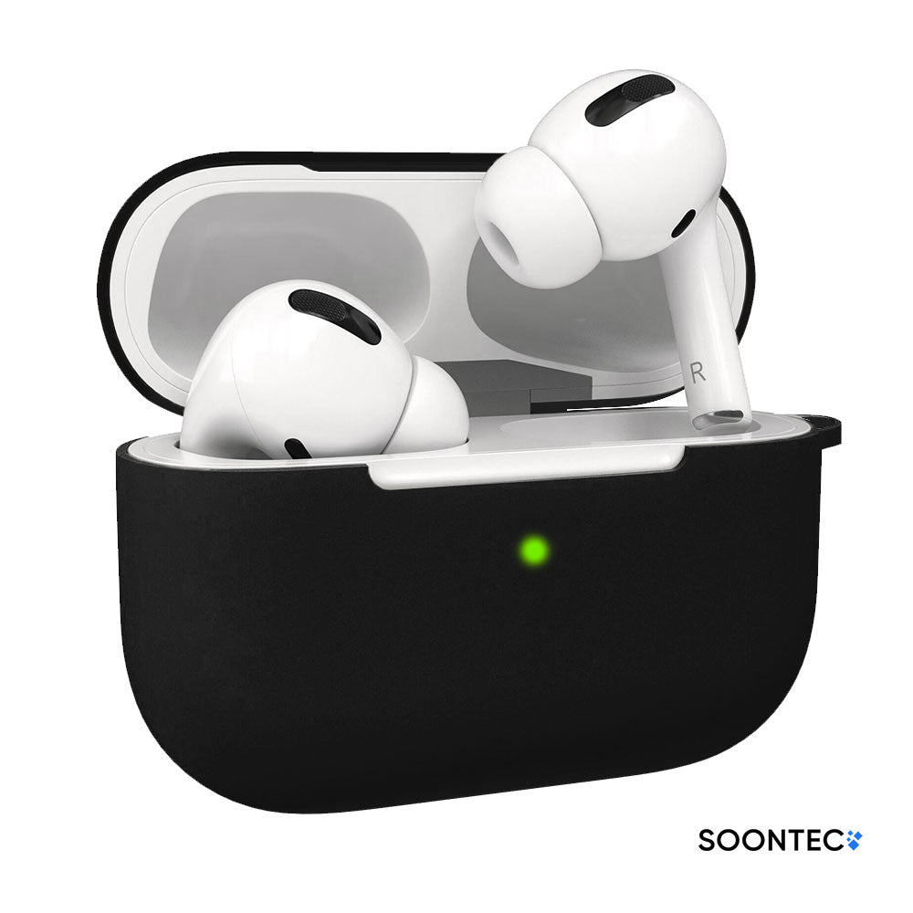 Kopfhörer-Schutzhülle AirPods Pro Hülle SOONTEC Silikon Schutzhülle für Apple AirPods Pro