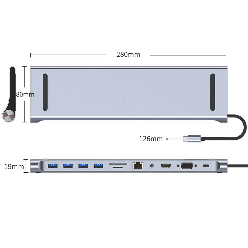 Hub 11 in 1 Dockingstation Multiport-Doc