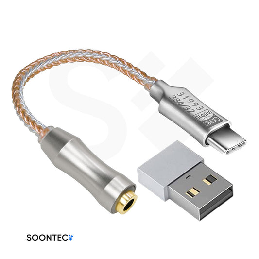 Soundkarte Conexant cx31993 DAC Chip USB-C zu 3,5mm Audio Interface