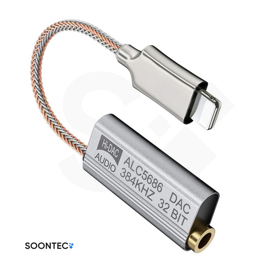 Soundkarte Realtek ALC5686 Lightning zu 3,5mm DAC Headset Verstärker