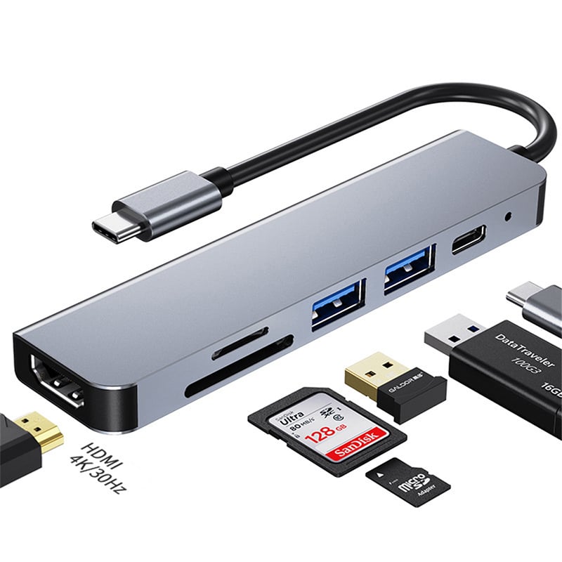 6-in-1-USB-HUB-C-typ-c-HUB-USB-C-zu-USB-3,0-HDMI-Kompatibel-Dock-für-macBook-Pro-Für-Nintendo-iphone-12-iphone-13-2